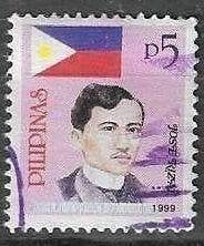 Filipijnen 1999 - Yvert 2497 - Jose Rizal (ST), Verzenden, Gestempeld, Zuidoost-Azië