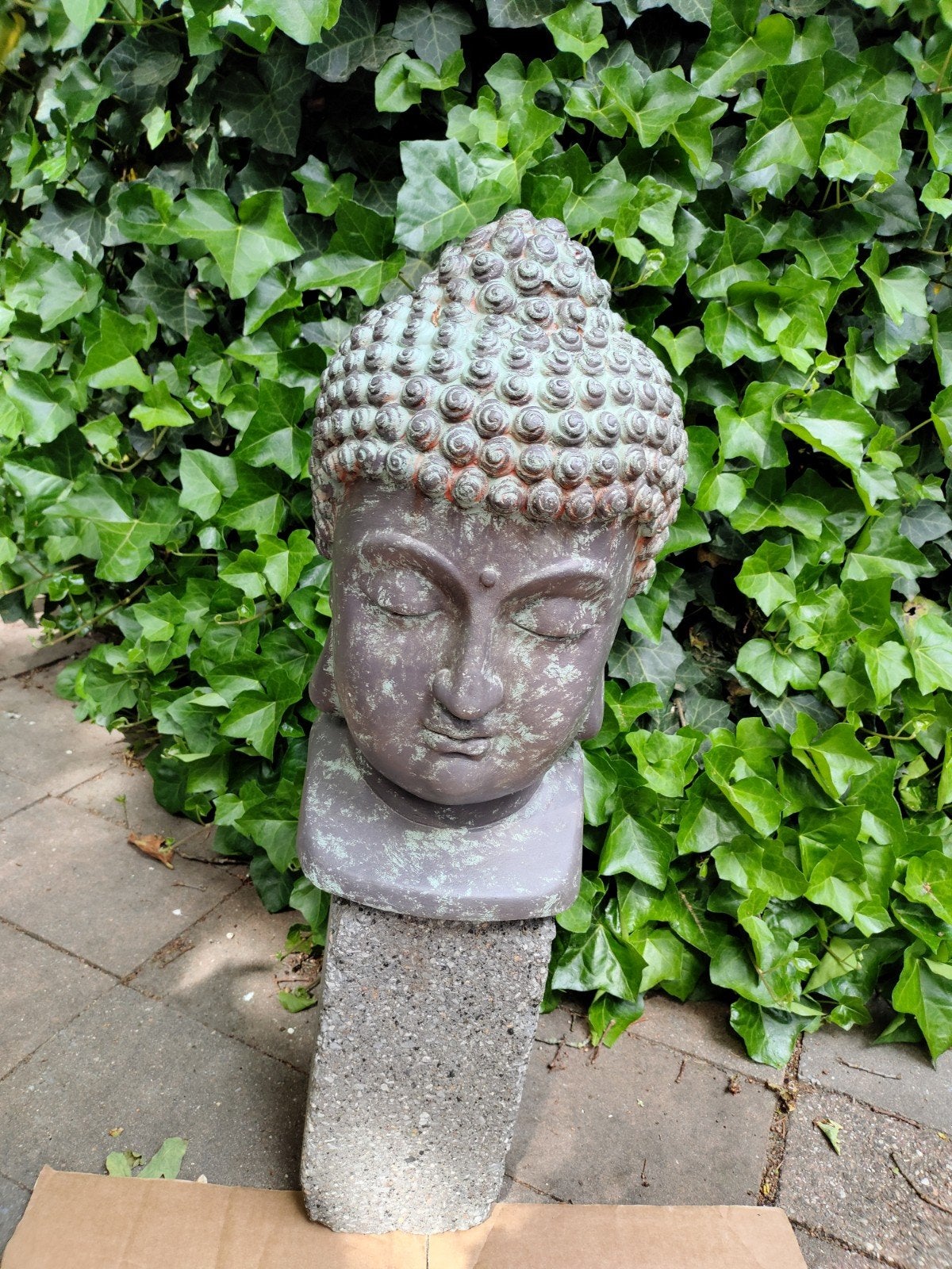 Groot Boeddhabeeld, Tuin en Terras, Tuinbeelden, Ophalen, Zo goed als nieuw, Overige materialen