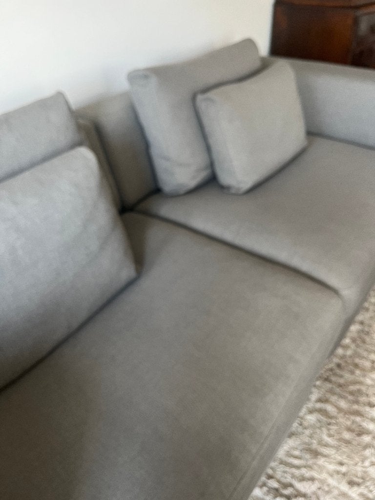 moderne bank grijs - spotprijs, Ophalen, Gebruikt, Tweepersoons, 75 tot 100 cm