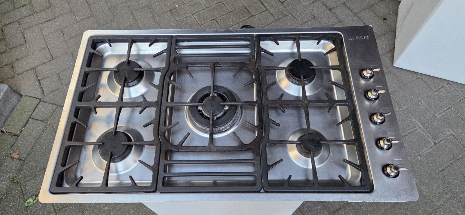 Smeg 5-pits gaskookplaat - Ideaal en veilig, Ophalen, Gebruikt, Inbouw, Gas