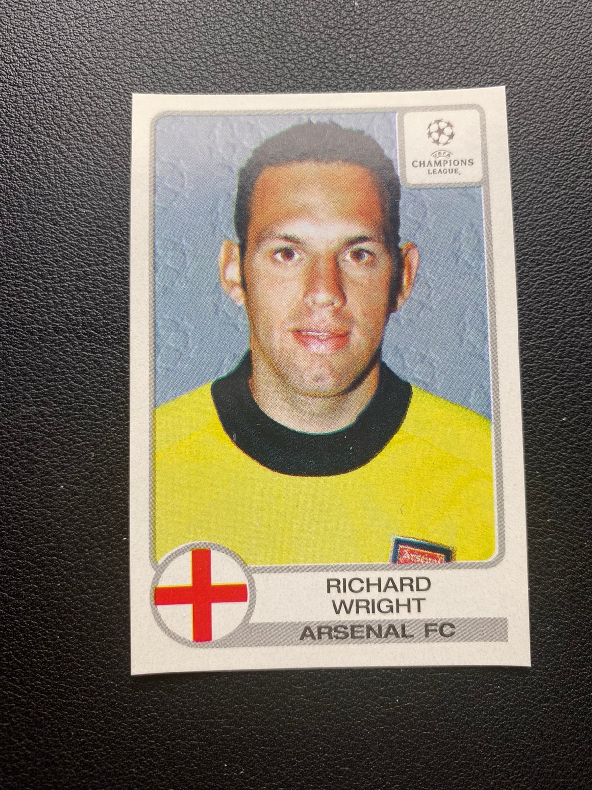 Richard Wright - Arsenal - Panini CL 2001/2002, Ophalen of Verzenden, Zo goed als nieuw, Buitenlandse clubs, Poster, Plaatje of Sticker