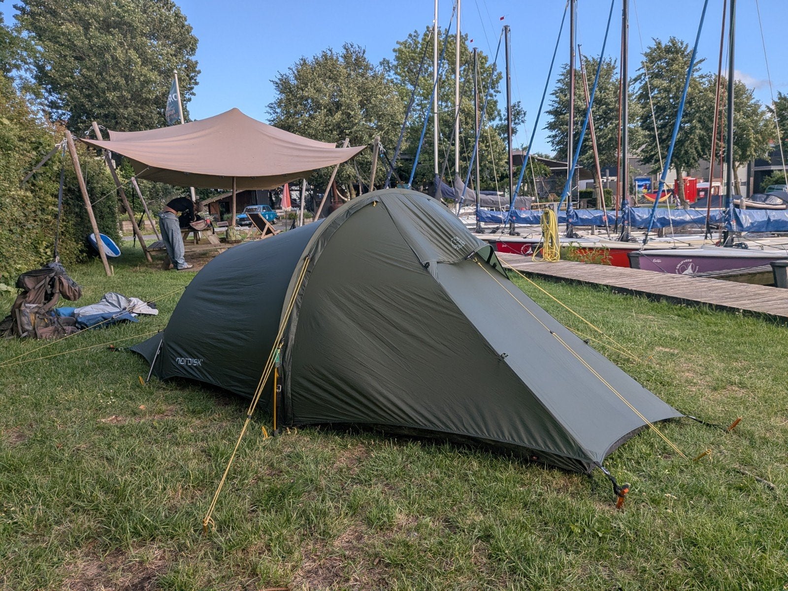 Nordisk Halland 2 LW 2.0 Tent - Lichtgewicht en Compact, Ophalen of Verzenden, Gebruikt, Tot en met 2