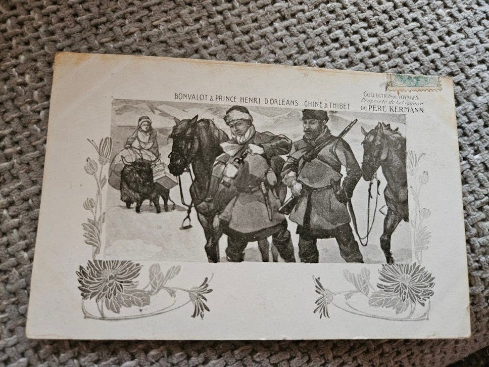 Bonvalot & Prins Henri d'Orleans chine & thibet, Ophalen of Verzenden, Voor 1920, Gelopen, Frankrijk