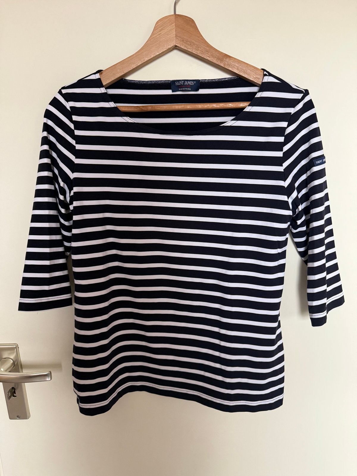 Saint James gestreept shirt maat 38, Maat 38/40 (M), Zwart, Ophalen of Verzenden, Zo goed als nieuw