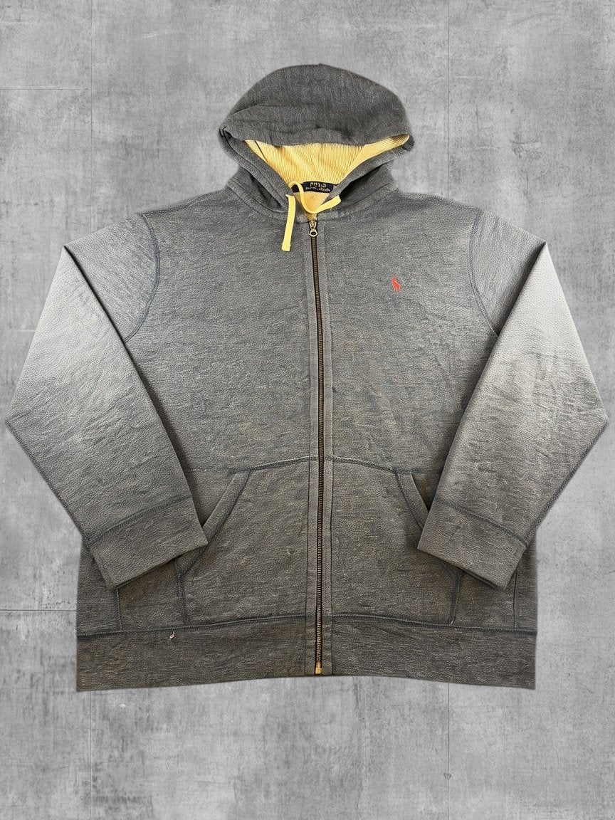 Polo Ralph Lauren hoodie met rits grijs heren maat XXL, Kleding | Heren, Verzenden, Zo goed als nieuw, Overige maten, Grijs
