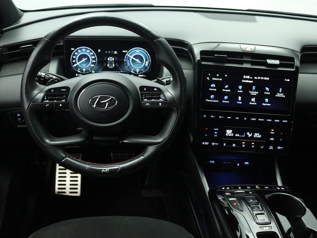 Hyundai Tucson 1.6 T-GDI PHEV N Line | Navigatie | 360 grade, 14 kWh, Gebruikt, 4 cilinders, Wit