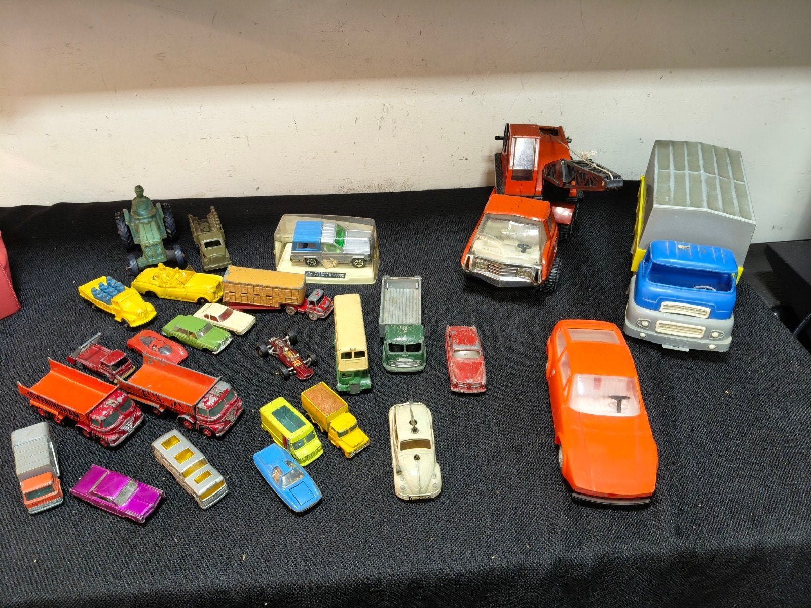 Verzameling vintage speelgoedauto's (Dinky Toys, Tonka, etc., Ophalen of Verzenden, Gebruikt, Overige typen