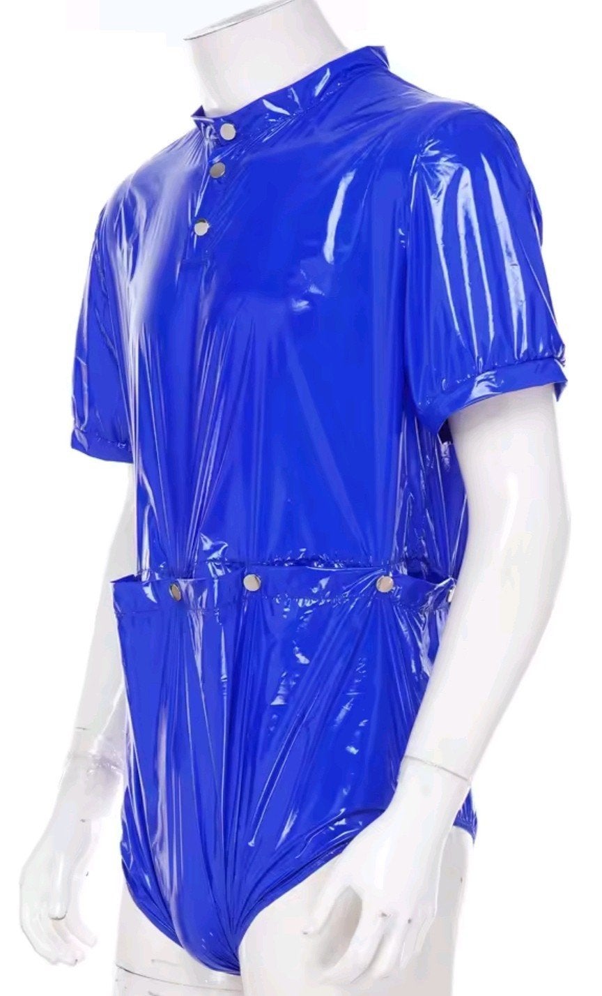 Mooie Gladde Lak Bodysuit Knopen, tm 3XL, Kleding | Heren, Verzenden, Nieuw