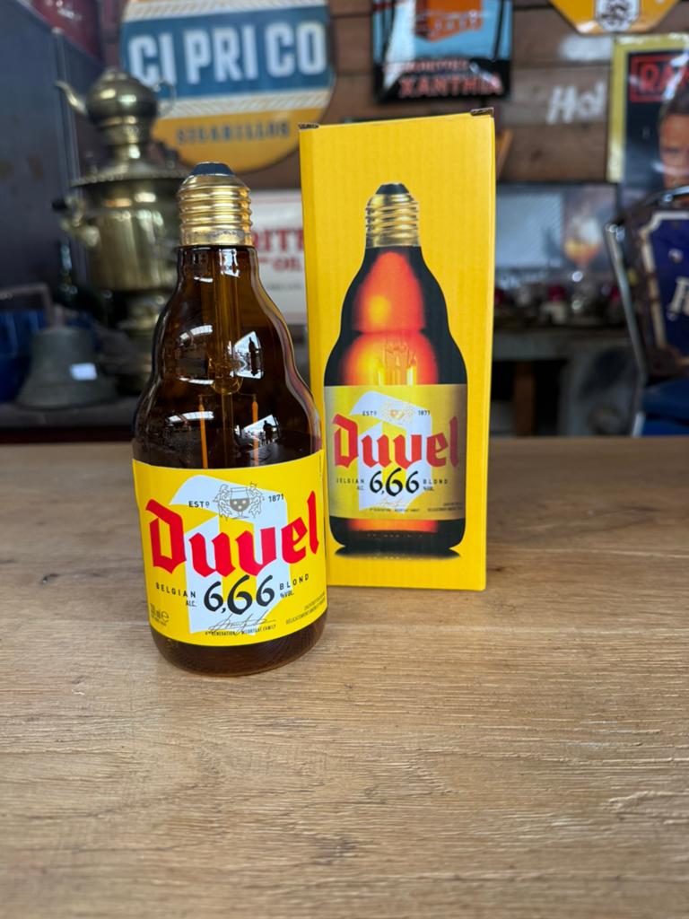 Duvel 6,66% bottle lamp slinger, Lichtbak of (neon) lamp, Nieuw, Ophalen of Verzenden, X