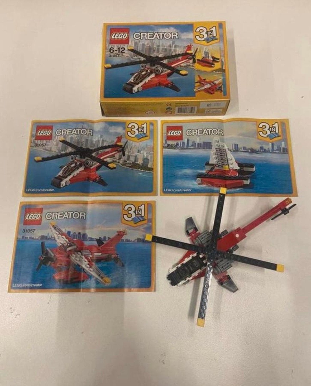Lego Creator 3in1 31057 Rode Helikopter, Compleet, Lego, Ophalen of Verzenden, Zo goed als nieuw