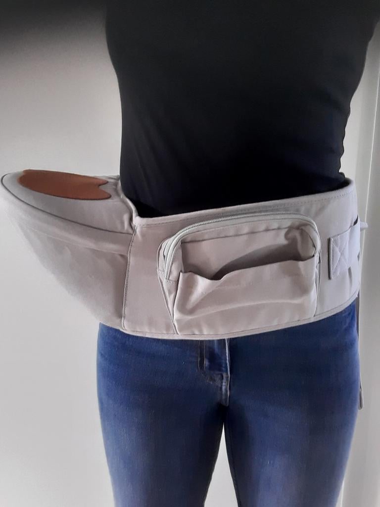 Bamny Baby Heupzitje Grijs – Ergonomisch met Opbergvak, Kinderen en Baby's, Babydragers en Draagdoeken, Ophalen