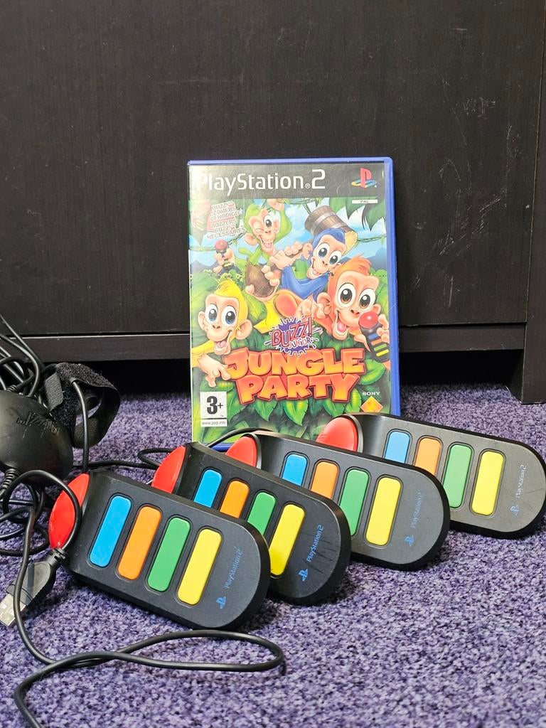 Buzz met Jungle Party voor playstation 2, Spelcomputers en Games, Games | Sony PlayStation 2, 3 spelers of meer, Ophalen of Verzenden
