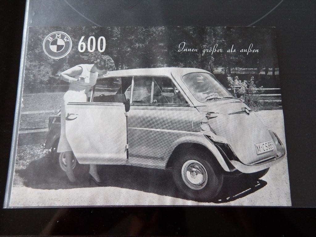 Originele BMW 600 brochure - '50s klassieker, Ophalen of Verzenden, Zo goed als nieuw, BMW