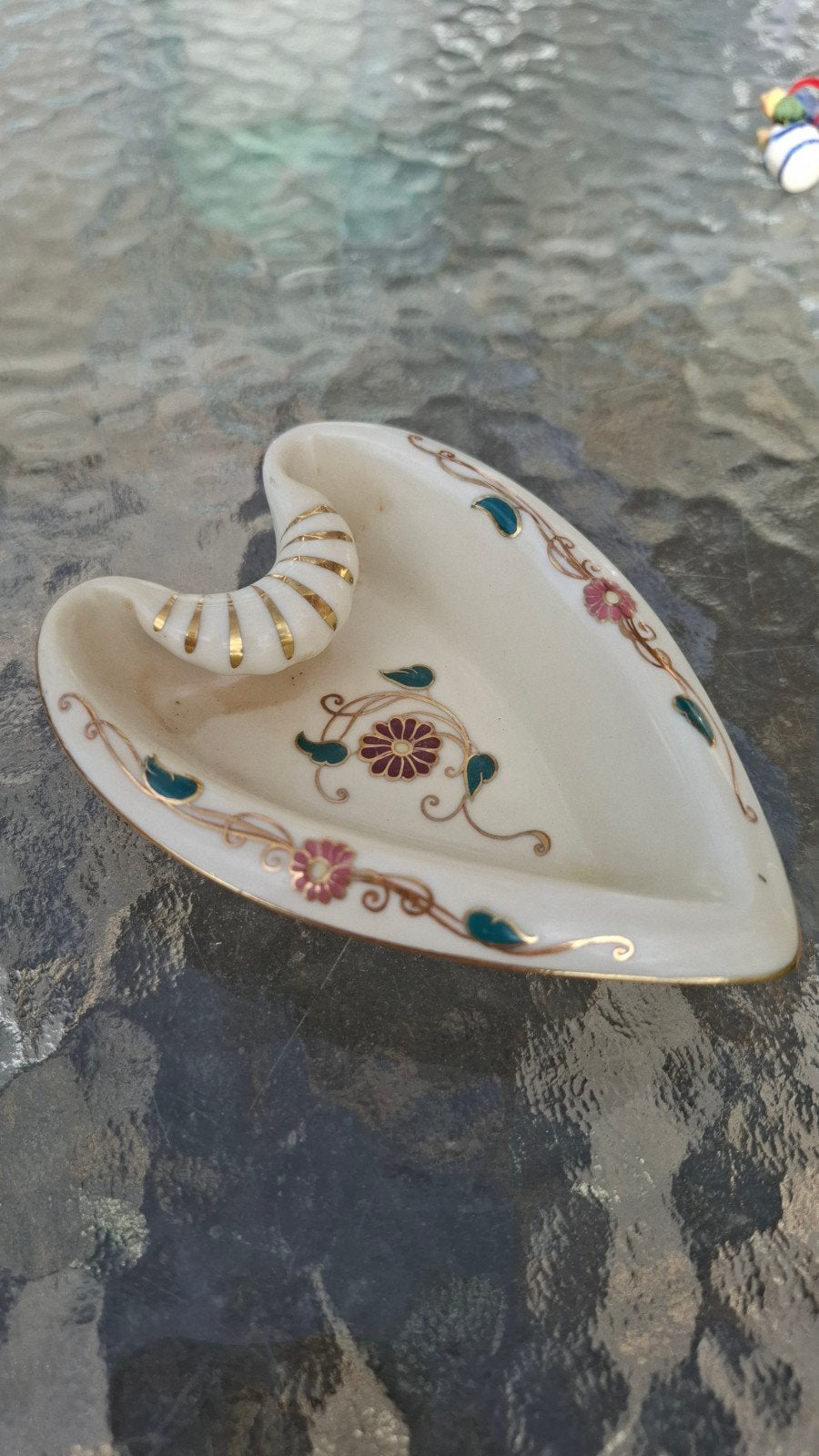 Vintage hartvormige asbak, Ophalen of Verzenden