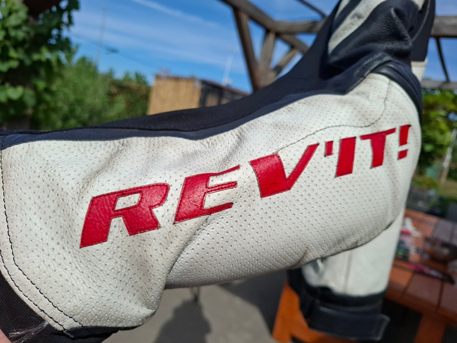 Leren Rev'it motorpak heren, Ophalen, REV'IT!, Tweedehands, Heren