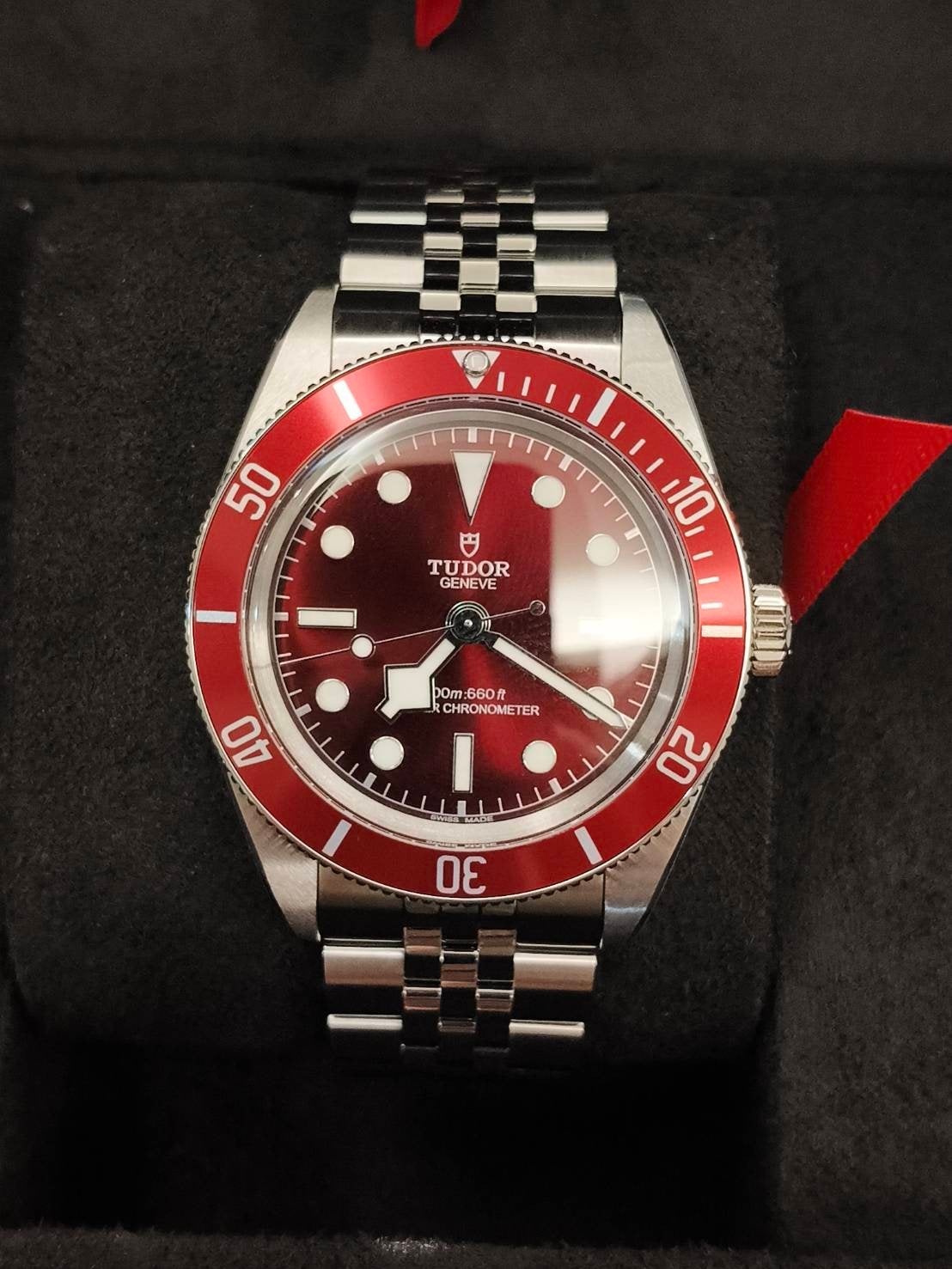 Tudor Black Bay 58 Burgundy, Overige merken, Staal, Polshorloge, 1960 of later