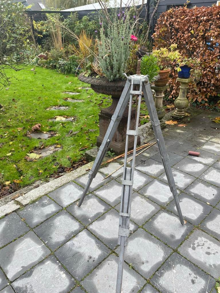 Antieke Landmeter Standaard - Hout & Metaal, Ophalen of Verzenden