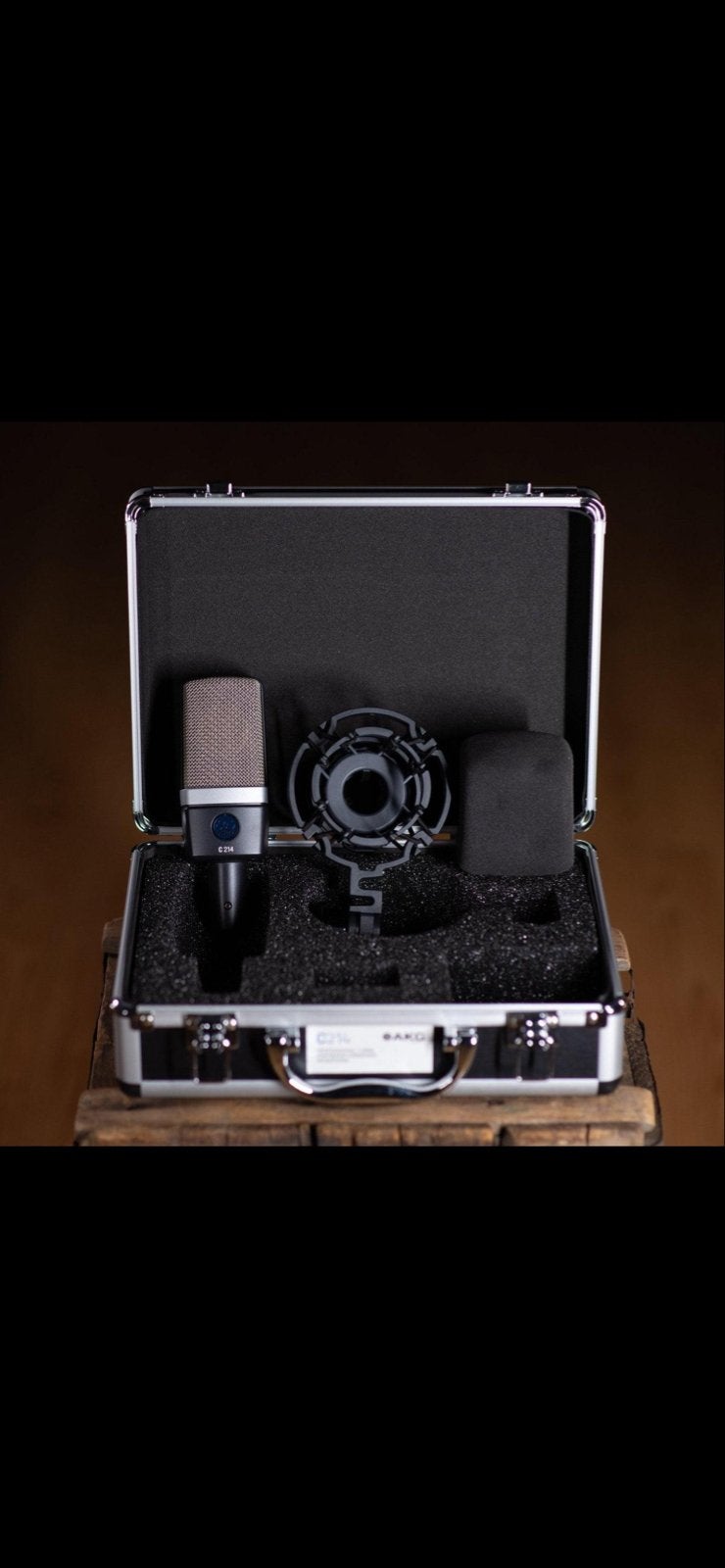 AKG C214 Grootmembraan Condensatormicrofoon, Muziek en Instrumenten, Ophalen of Verzenden, Zo goed als nieuw, Studiomicrofoon
