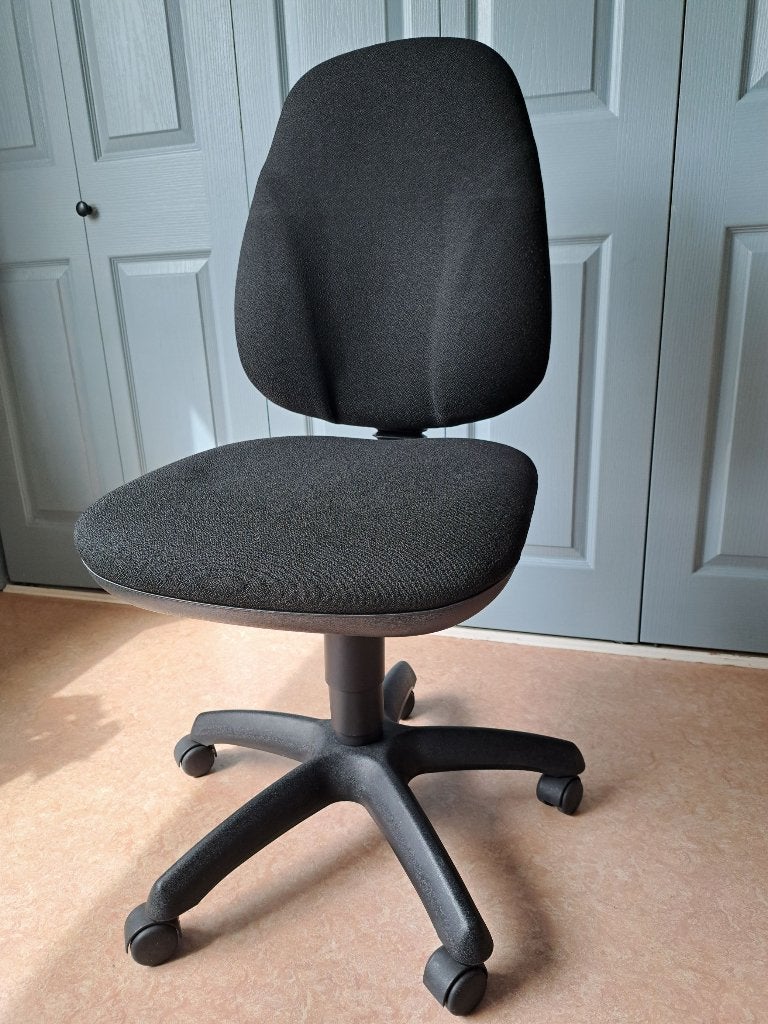 Bureaustoel ergonomisch kleur zwart, Ophalen, Gebruikt, Zwart, Bureaustoel