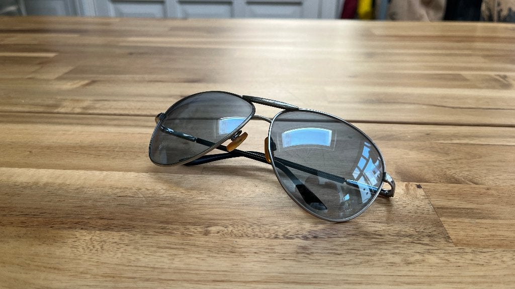 Aviator zonnebril gepolariseerd – lichtblauwe glazen, Overige merken, Gebruikt, Zonnebril, Blauw