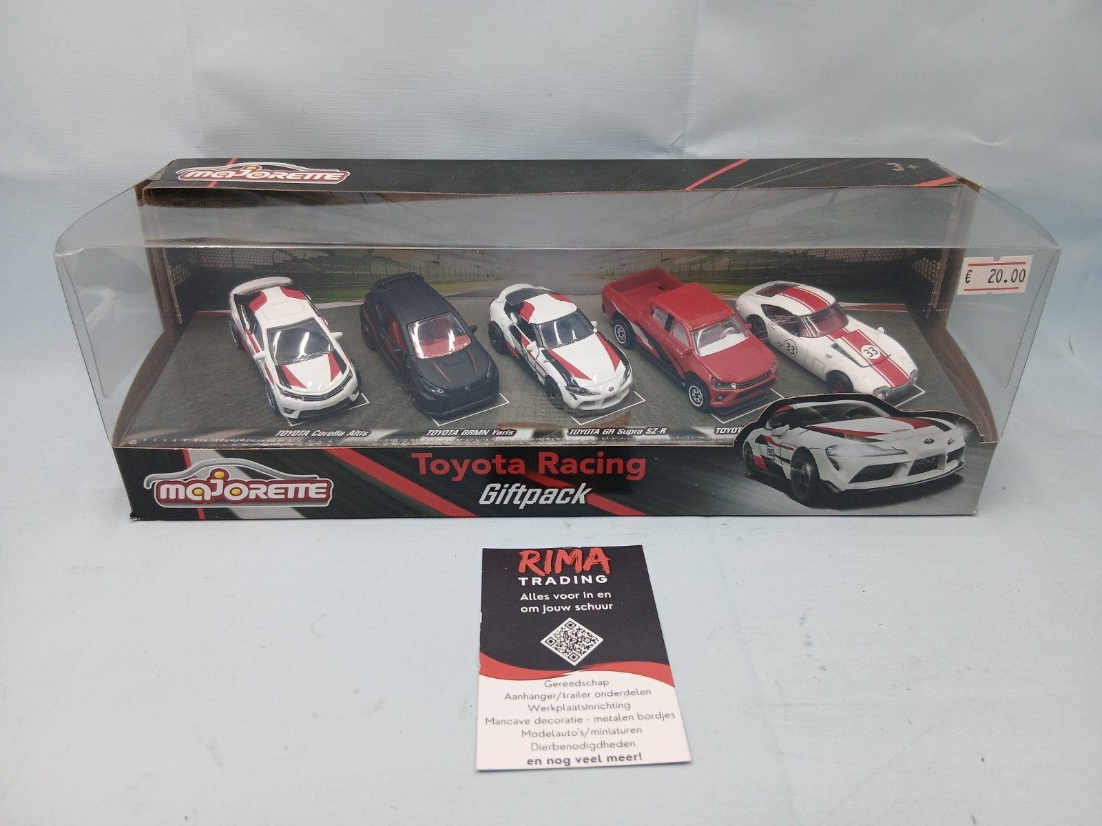 Majorette Toyota Racing Giftpack - 5 modelauto's, Ophalen of Verzenden, Nieuw