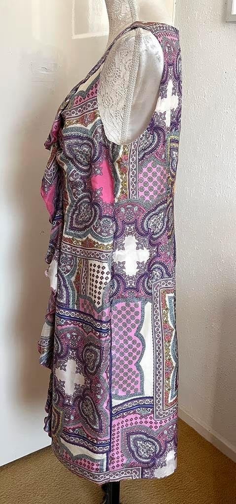 Comma zijden jurk maat 42[v], Kleding | Dames, Jurken, Overige kleuren, Maat 42/44 (L), Ophalen of Verzenden, Zo goed als nieuw