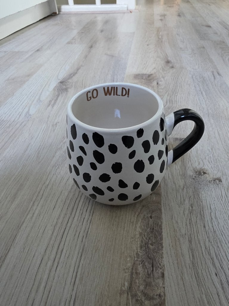 Go Wild mok - zwarte stippen, Ophalen of Verzenden, Nieuw, Overige stijlen, Kop(pen) en/of Schotel(s)