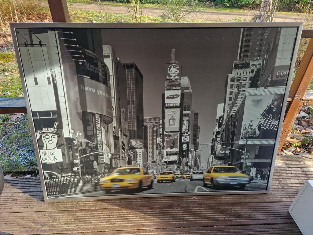Product: Afbeelding/kunstdruk met Times Square thema., Huis en Inrichting, Ophalen, 125 cm of meer, Schilderij, 75 cm of meer