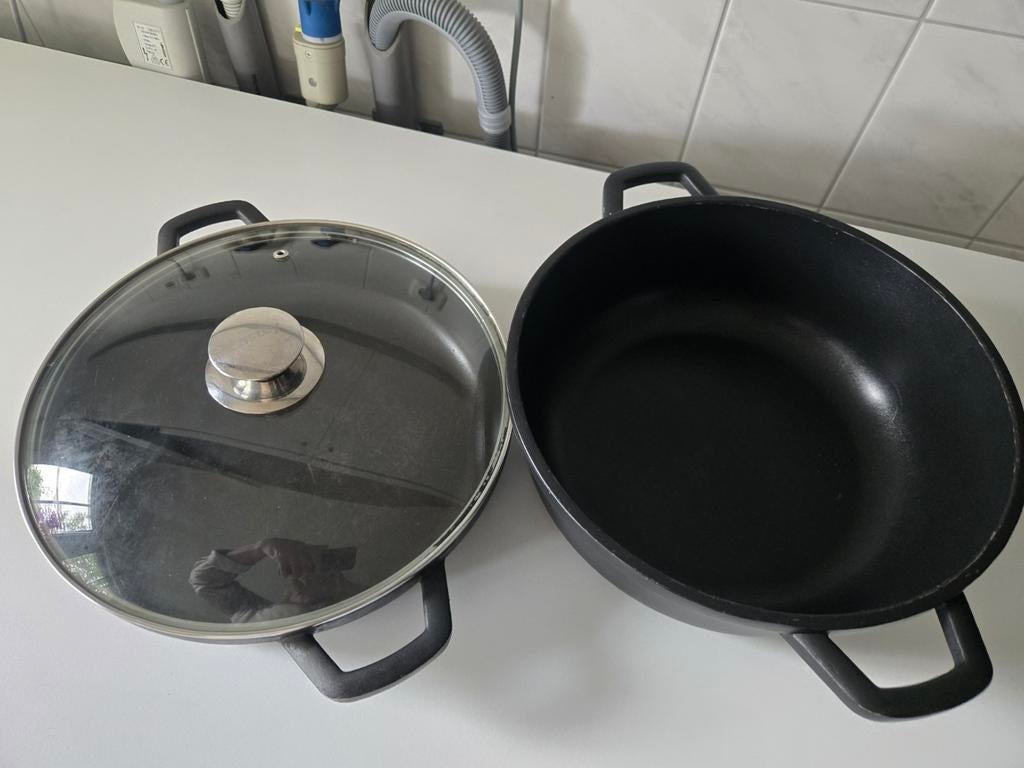 2x Castey Braagpannen,1 Deksel2z 1 prijs igs, Ophalen of Verzenden, Overige materialen