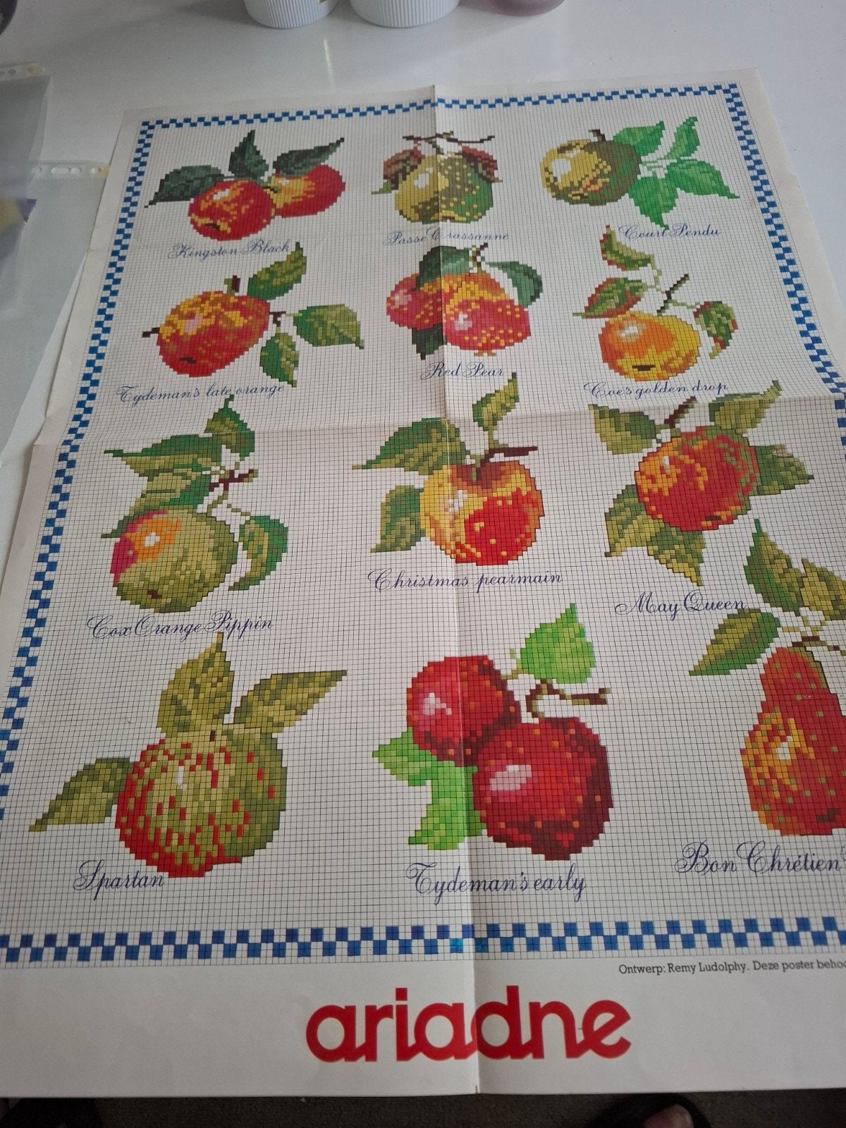 appels en peren in kruissteek, Ophalen, Nieuw, Handborduren, Patroon