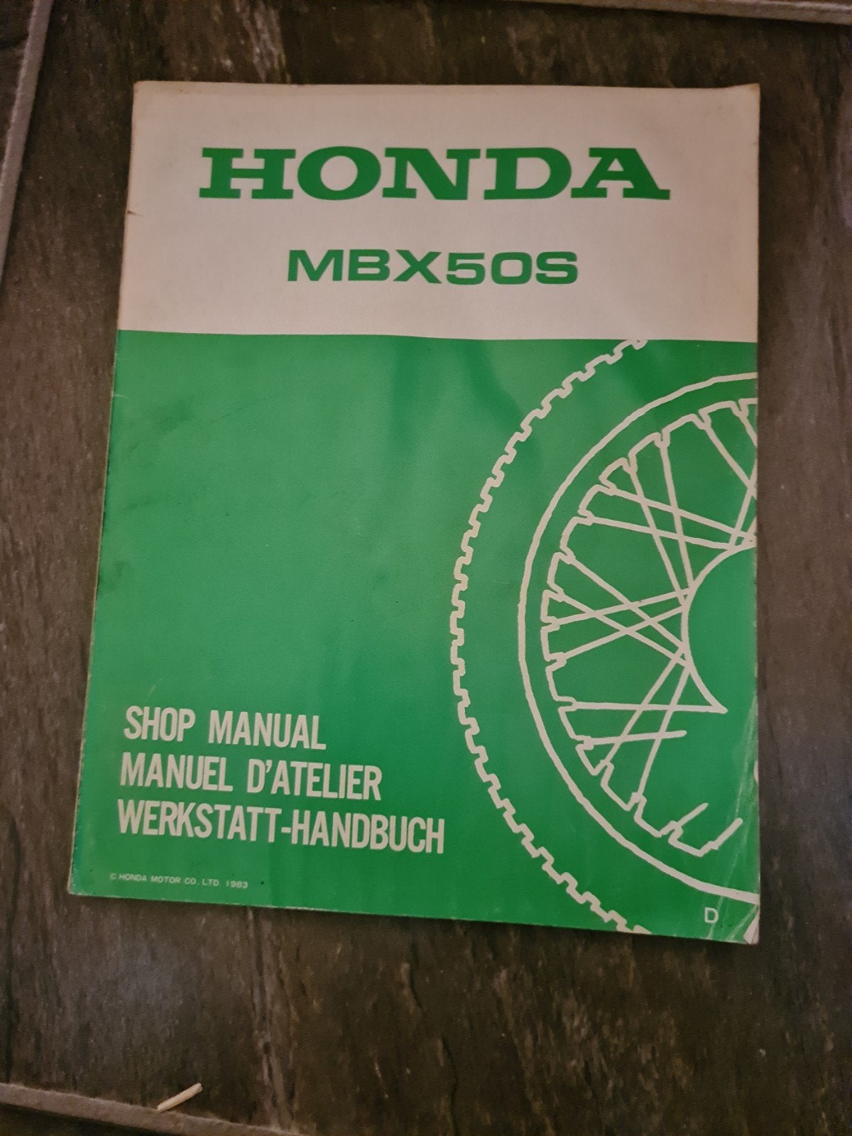 Honda MBX50S Werkplaatshandboek - Shop Manual 1983, Ophalen, Gelezen, Algemeen, Honda Motor Co. Ltd.