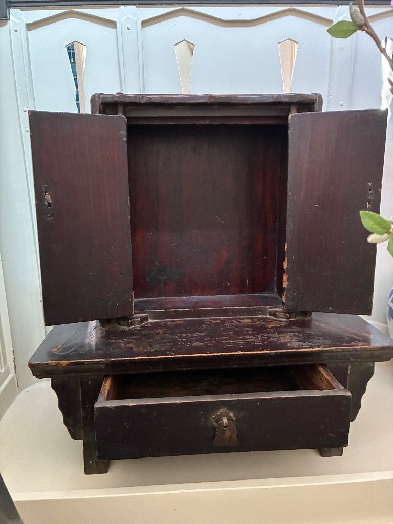 antiek Chinese altar kastje, Antiek en Kunst, Ophalen