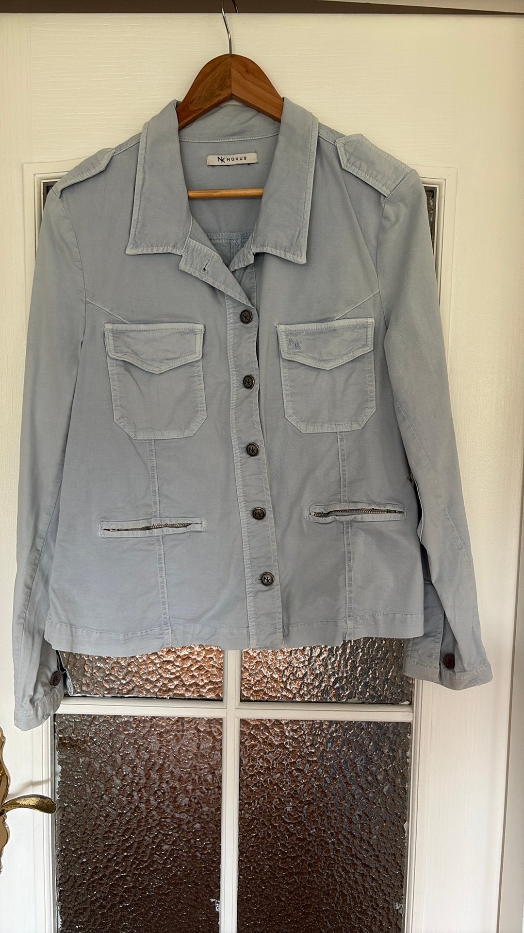 Jeans jasje, Ophalen of Verzenden, Zo goed als nieuw, Maat 42/44 (L), Blauw