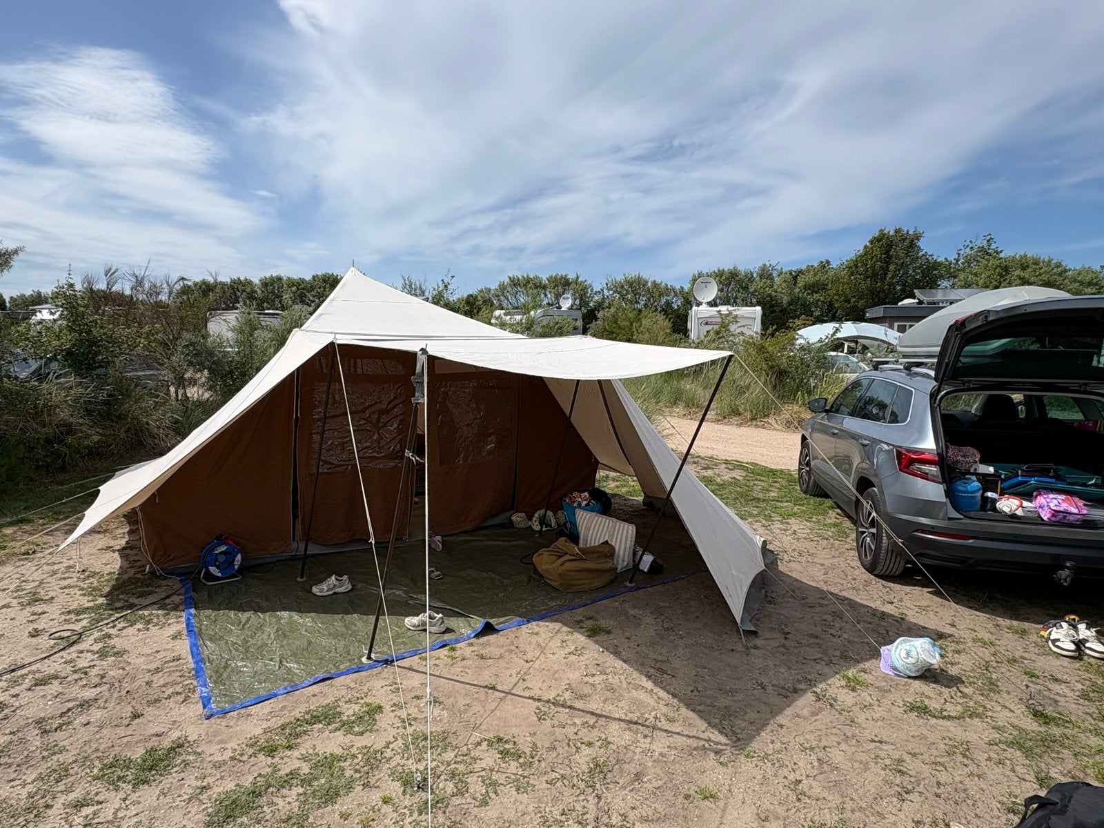 De Waard Albatros tent uit 1986 - Klassieke kwaliteit, Ophalen, Gebruikt, Tot en met 5