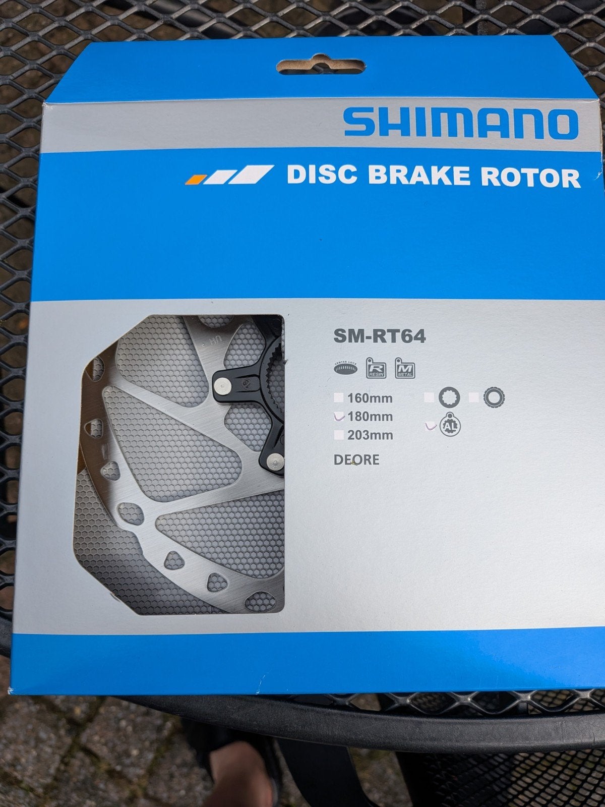 Shimano SM-RT64 Deore remschijf 180mm, Fietsen en Brommers, Fietsonderdelen, Ophalen of Verzenden