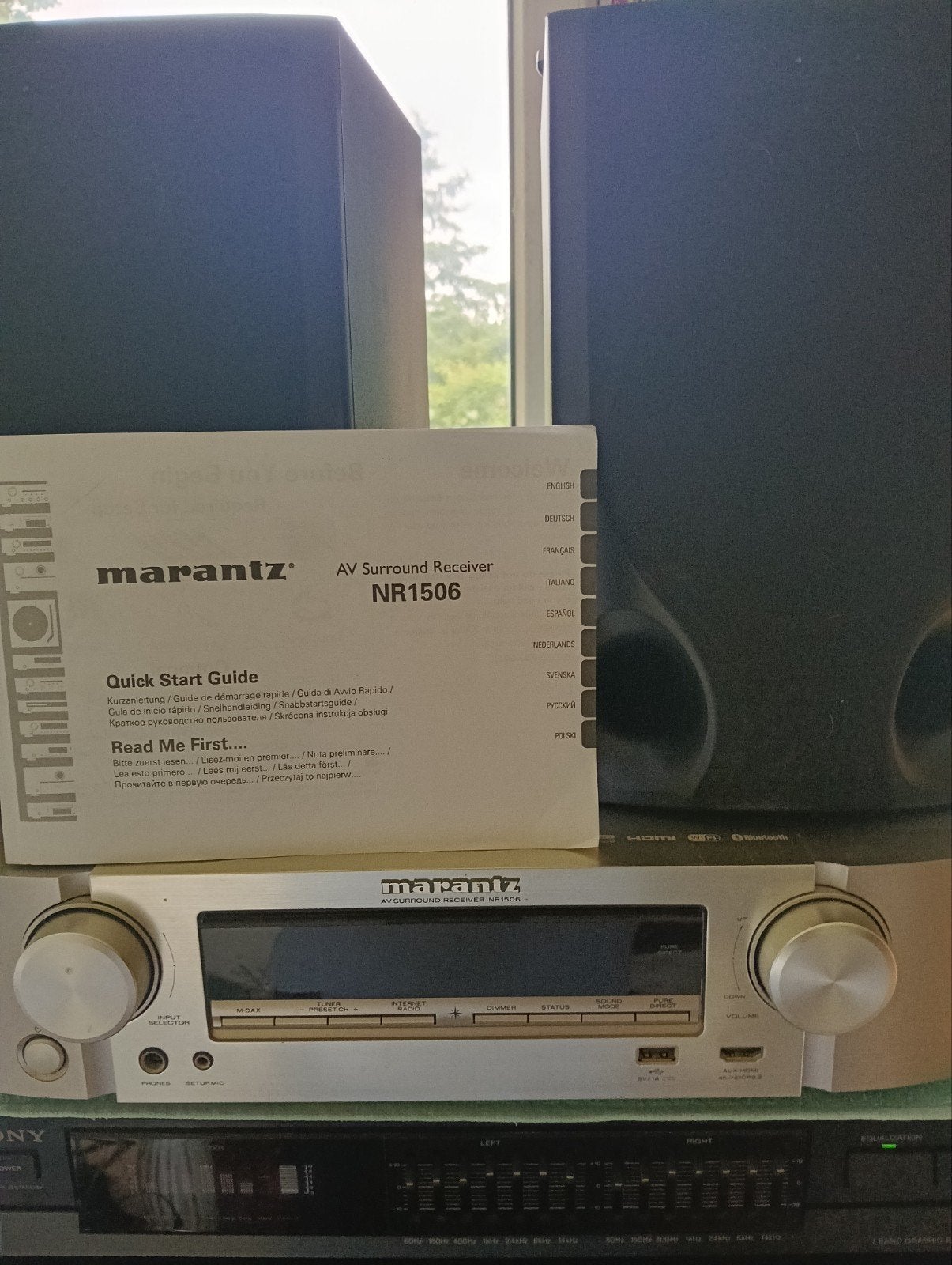 Marantz NR1506 AV Receiver - Niet getest, Audio, Tv en Foto, Versterkers en Receivers, Ophalen of Verzenden, Niet werkend, Marantz