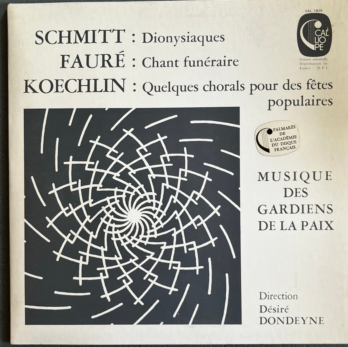 lp klassiek elpee vinyl Schmitt Fauré Koechlin Calliope, Cd's en Dvd's, Ophalen, Overige typen, Zo goed als nieuw, 12 inch