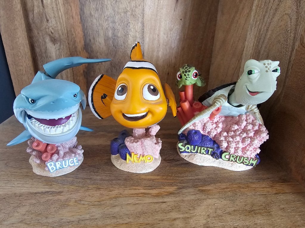 Nemo and friends Bobbleheads, Verzamelen, Disney, Ophalen, Winnie de Poeh of vrienden, Zo goed als nieuw, Beeldje of Figuurtje