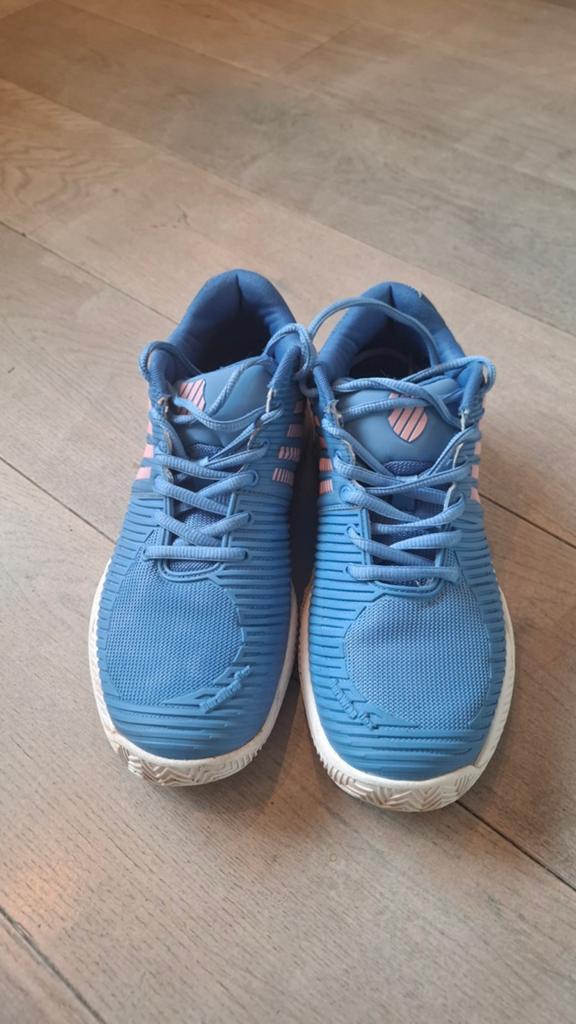 K Swiss dames tennisschoenen, maat 40, blauw, zgan, L2, K-Swiss, Schoenen, Ophalen of Verzenden