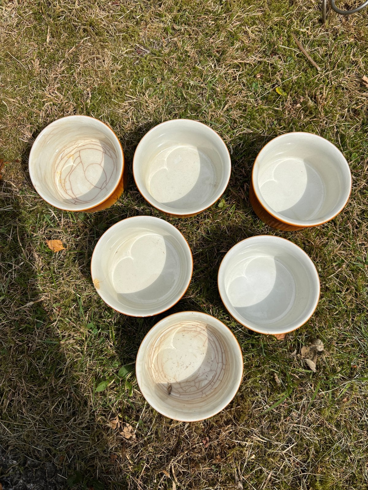 Vintage soufflébakjes set van 11 stuks, Ophalen, Overige materialen, Pot, Bus of Blik