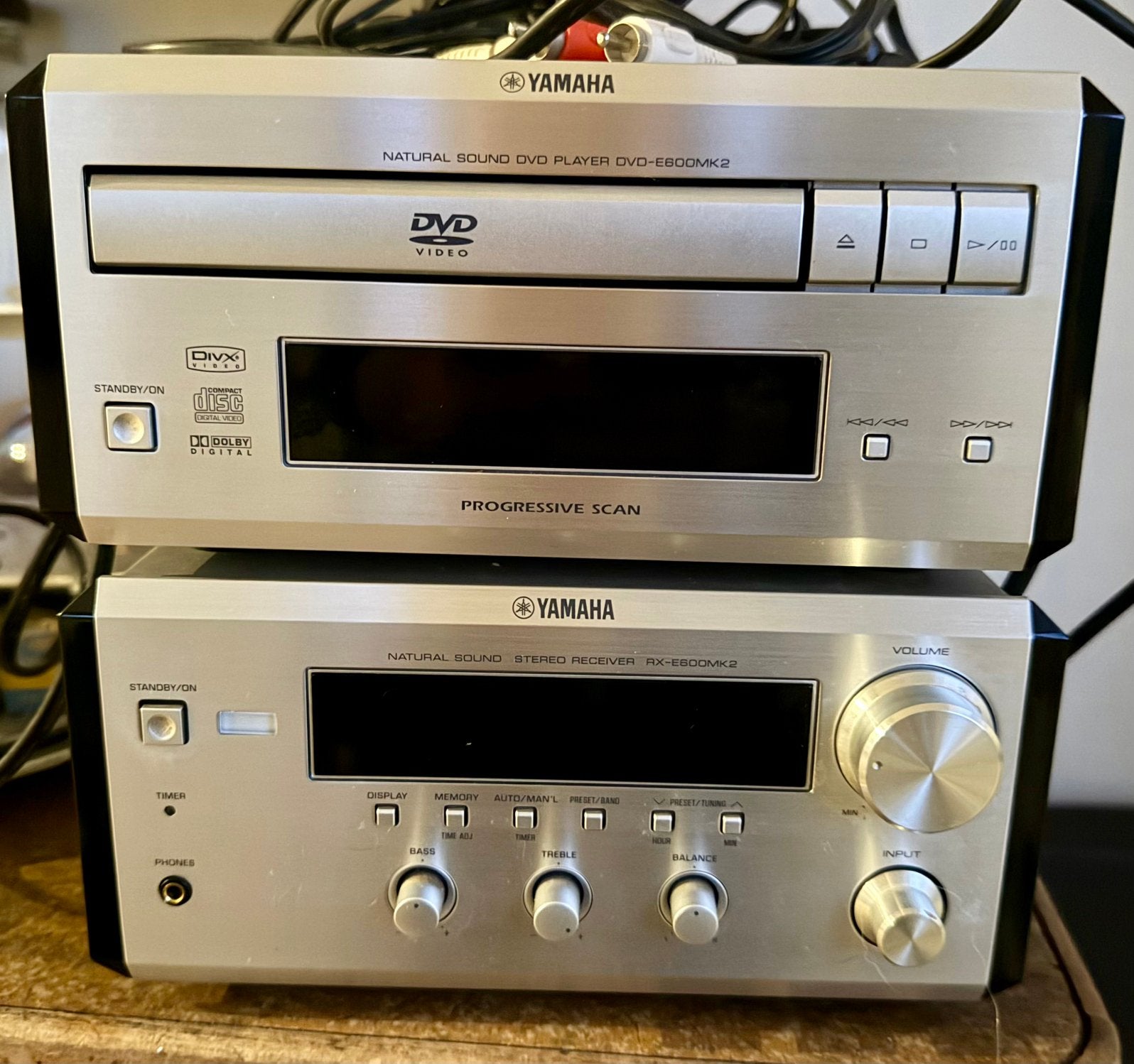 Yamaha stereoset met radio en  dvd/cd-speler, Gebruikt, Cd-speler, Losse componenten, Ophalen