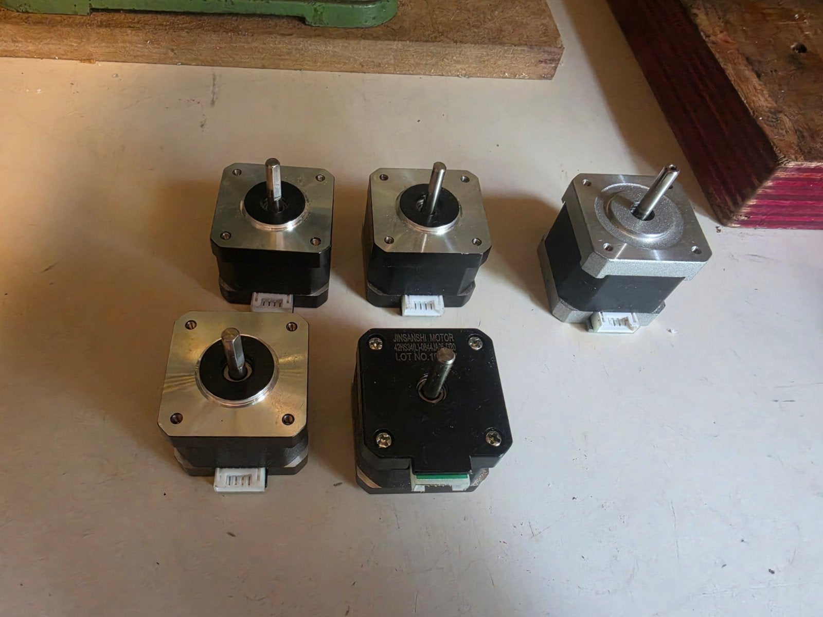 Set van 5 stappenmotoren (stepper motors), Ophalen of Verzenden, Gebruikt