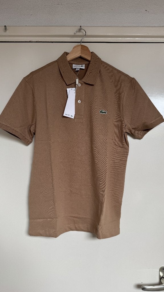 Lacoste Classic Fit Polo - Nieuw met kaartjes - Maat M, Bruin, Lacoste, Nieuw, Verzenden