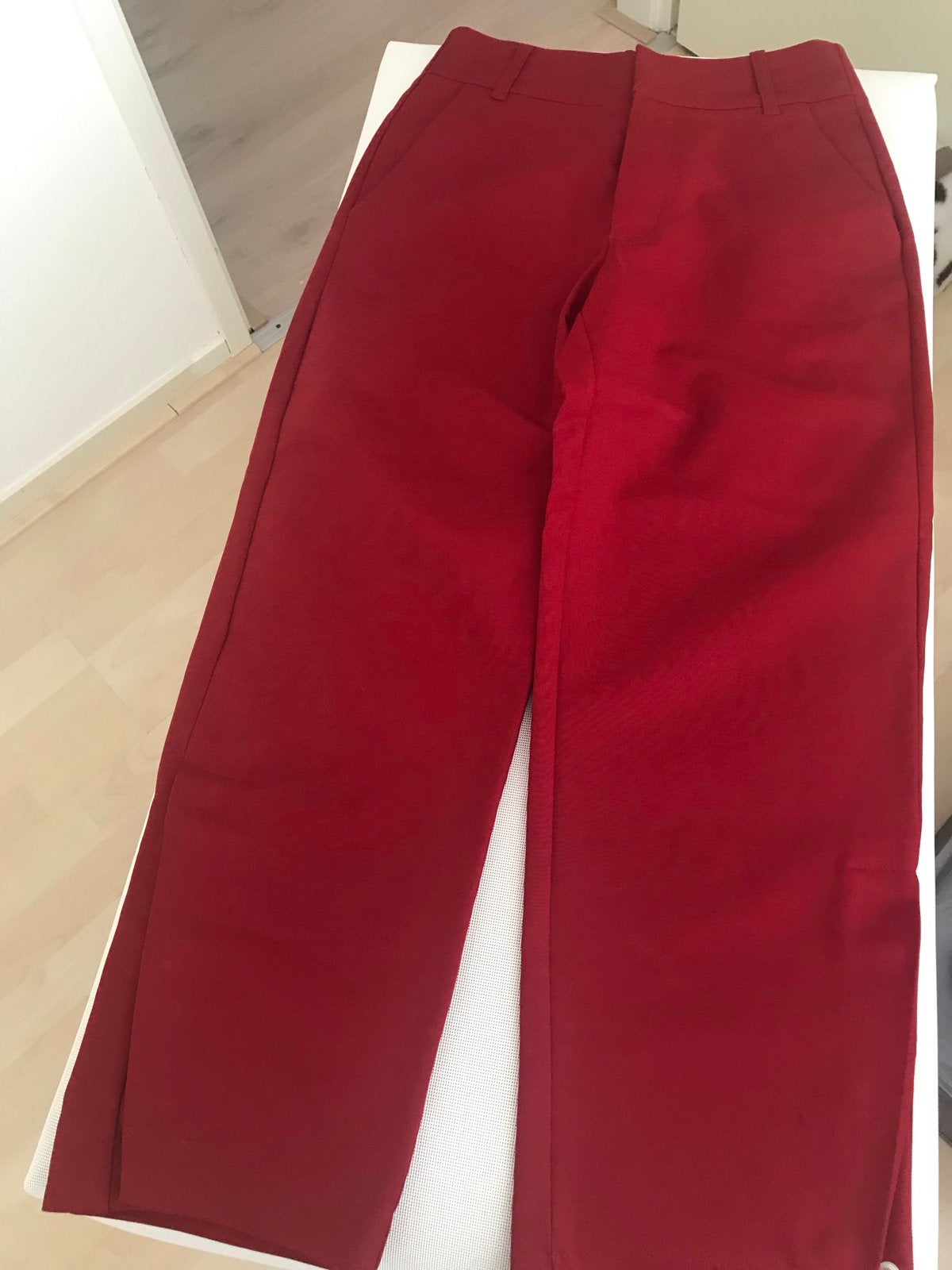 Zara Trafaluc rode wijde broek maat XS, Ophalen of Verzenden, Zo goed als nieuw, Driekwart, Maat 34 (XS) of kleiner