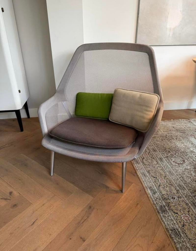 Vitra Slow Chair - heerlijk comfort, Ophalen, 75 tot 100 cm, Zo goed als nieuw, Stof