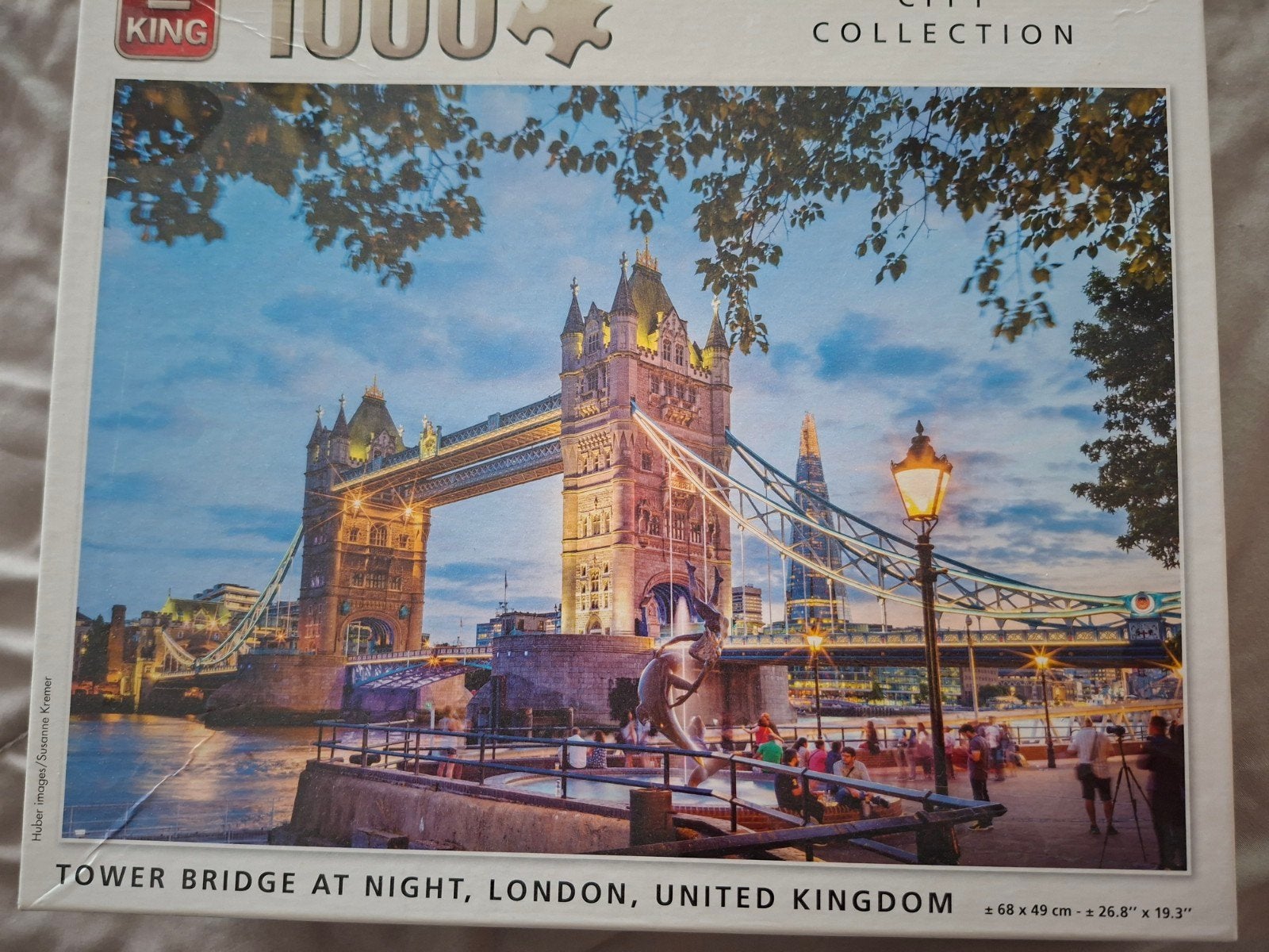 Legpuzzel van de tower bridge, Ophalen of Verzenden, 500 t/m 1500 stukjes
