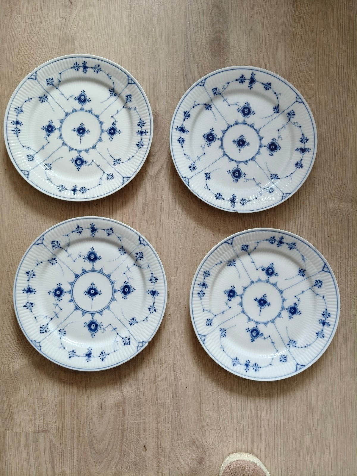 Royal Copenhagen blue fluted diner borden, Ophalen of Verzenden