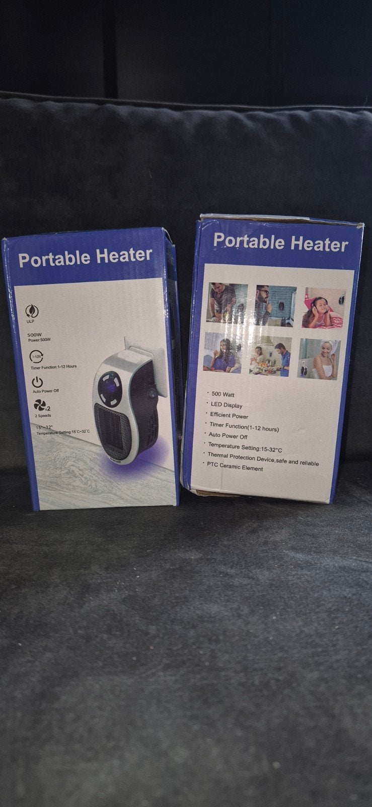 stopcontact heater 500W 2 stuks, Ophalen of Verzenden, Nieuw, 500 tot 800 watt, Kachel