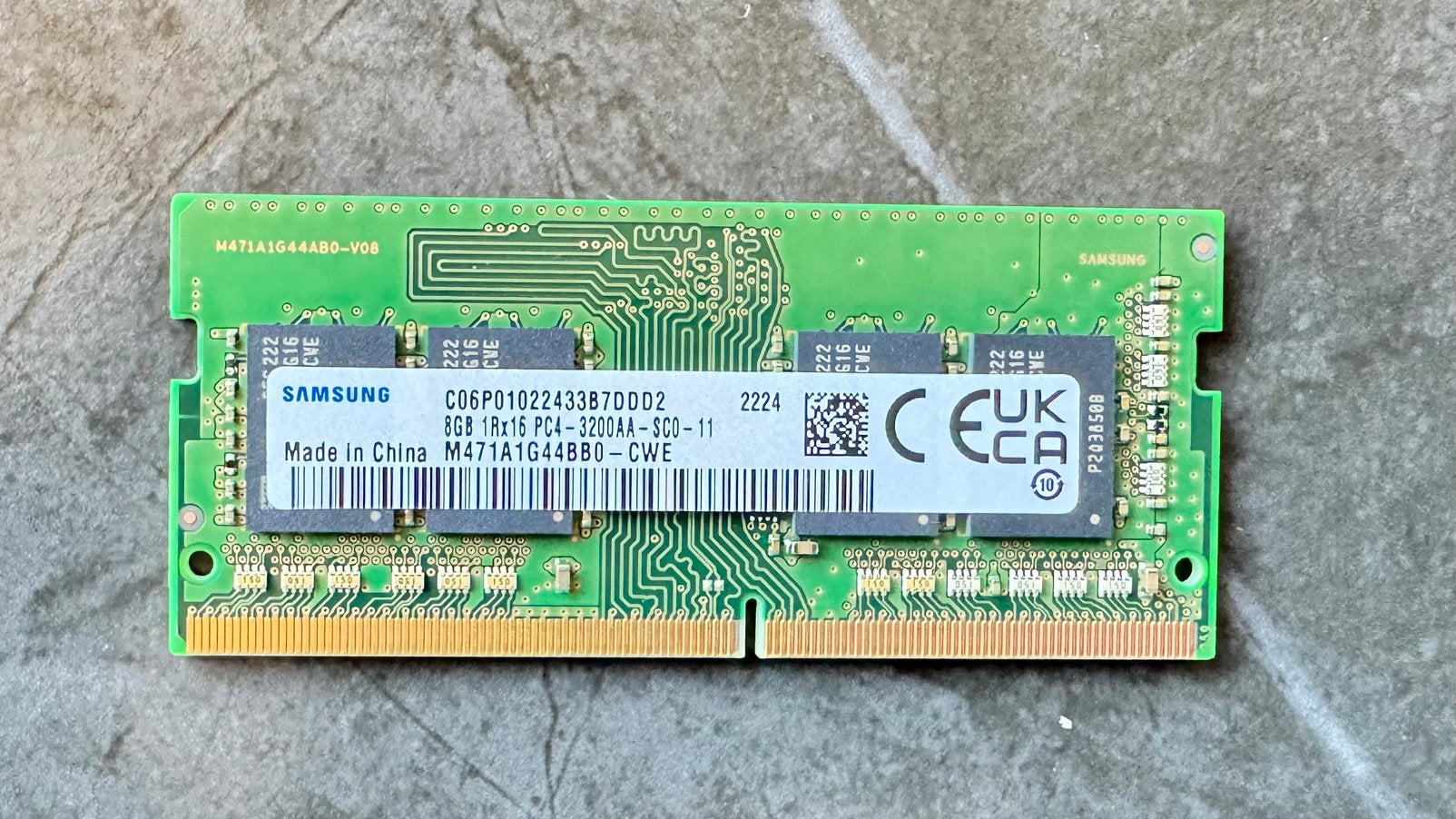 Samsung 8GB DDR4 SO-DIMM 3200MHz, Computers en Software, RAM geheugen, DDR4, 8 GB, Ophalen of Verzenden, Zo goed als nieuw