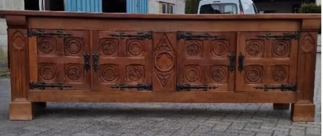 Dressoir brutalist, Ophalen, Gebruikt, 25 tot 50 cm, 200 cm of meer